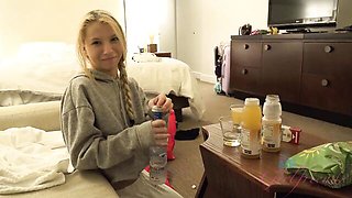 Kenzie Reeves Just Wants to Sit Back, Relax and Stroke Your Hard Cock in This POV Date