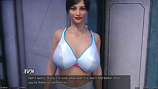Stranded in Space - Planning Yoga Date with Brunette Milk with Huge Tits