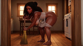 Sensual Natural Intimate Daily Routine Of A Gorgeous Curvy Black Peasant Woman Peaceful Rural Countryside Life