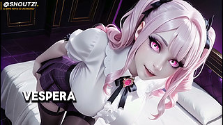 Vespera the Cum-thirsty Vampire Slut New Harem Girl Academy Doggy Missionary Blowjob Facial Swallow 4k120