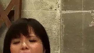 Japanese Bukakke Party with Skinny Asian Teen