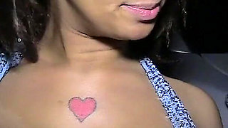 Ebony Big Tits MILF Daniella Dee Goes Nighttime Dogging and Gets Her Big Tits Covered in Cum