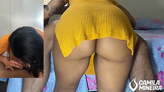 Sizzling Mackerel Performing Oral and Begging to Cum in MOUTH (Dual Camera)
