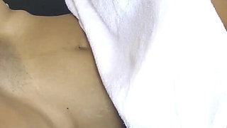 Dirty Masseur Checks Sexy Skinny Thai on Massage Table