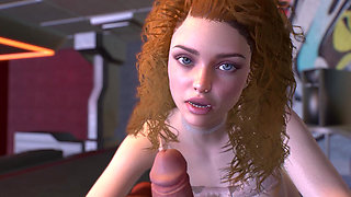 3D Closeup Handjob by a Cute Teen From: Thescenes