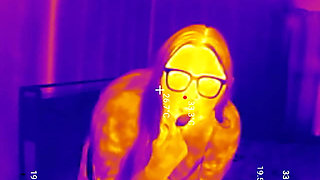 First Time Locked in Chastity Belt! Thick BBW Ass Fingered Deep Then Stuffed with 2 Huge Butt Plugs Thermal POV