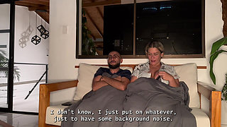 My horny brother-in-law is staying over, so I decide to ride his big, hairless cock with my MILF pussy until it's full of cum!