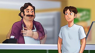 Anime mom with big boobs brings the heat in a summer time saga of female pleasure