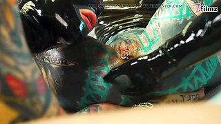 Latex lesbian fun with Anuskatzz, Miss Flora, and Lisa