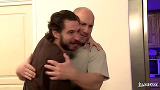 Busty French BBW Takes Three Cocks in DP Gangbang