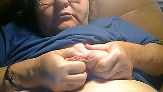 I play with my tits and express milk for you! I am 56 and have been able to do this since my