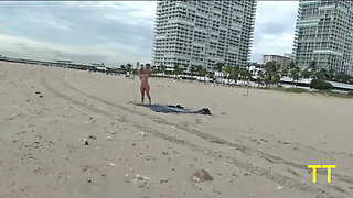Brandi Bae Gives Stranger Random Handjob on Public Beach