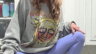 Peeing in My Dads Kitchen Sink While Pet Sitting