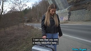 Public agent - yummy woman with divine Natural Tits went all the way utter episode