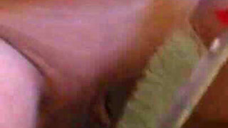 Humiliating masked tits squeezing