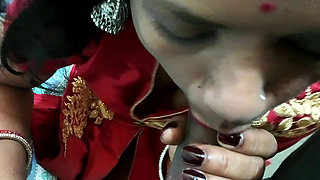 When Indian Beautiful Sexy Bhabhi Sucked Cock then Boyfriend Rocked and Fucked tight Pussy