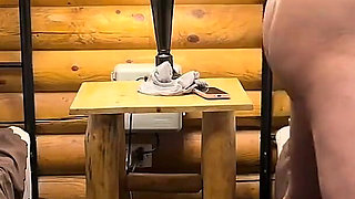 190cm 100kg Chinese Stud Celebrates Xxxmas by Fucking Married Chinese MILF in a Cabin