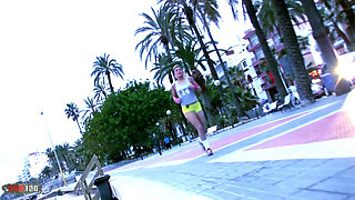 Shana Spirit: Anal Fuck in the Bathroom with Young French Blonde Shana Spirit