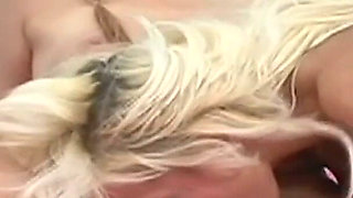 Bus Stop Pickup - Two Platinum Blondes 69 and Lick on the Pink Bed