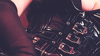 Curvy MILF Teasing in Latex, Seducing in Stockings and so Wet in Pvc (arya Grander)