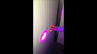 visit to sex shop with glory hole booths blowjob and fuck with strange men
