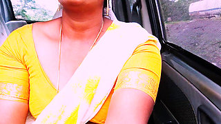 Indian Maid Car Sex with House Owner. Telugu Dirty Talks.