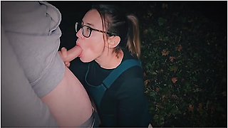 My Husband Took Me Dogging For The First Time And Filmed Me Taking Two Facials