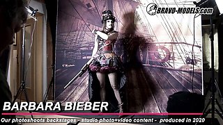 Stunning Barbara Bieber - backstage action - Bravo Models