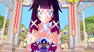 Columbina blowjob - Genshin Impact