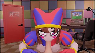 Car Toon - Pomni The Amazing Digital Circus Pomni Makes Sloppy Blowjob. Cum In Mouth Porn