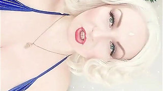 FemDom JOI video: sexy hot blonde Mistress Arya Grander