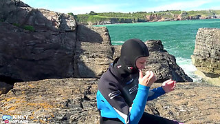 Triple Wetsuit Layer Fetish Vibrator Cum Play in Full Neoprene