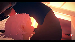 Dandadan Hentai - Aira Shiratori Mouth Fucked