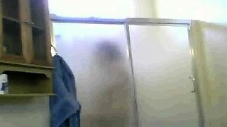 Mexican Aunt Maria spied on in the shower