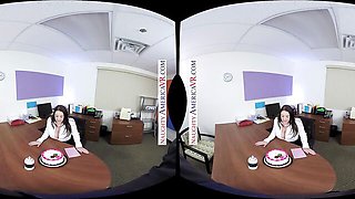 Angela White and Chad White's virtual reality sex by Naughty America