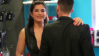 Milf rubs her clit during doggystyle hardcore sex