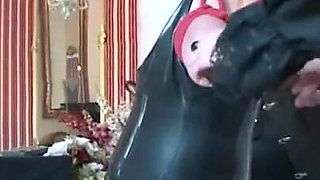 Big boobs babe tries BDSM