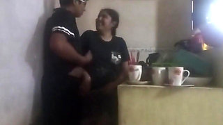 Maid Fucked in the Kitchen (my Wife Almost Found Us Out)