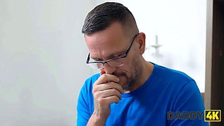 Daddy4k. my bf doesn't notice how his stepdaddy fucks me
