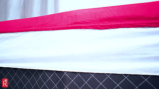 DP with a Blonde Slut - No Condom! Creampie