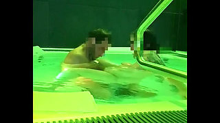 18yo Fan Spotted Me at the Public Spa and Filled Me up in the Hot Tub