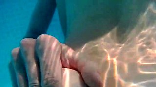 Skinny Dipping and Teasing in the Garden Pool - Amateur Teen