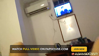 Asiansexdiary Cock Slurping Filipina Plays with Lucky Guy