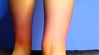 Strong Spanking, Fisting and Torn Colorful Tights, Young Amateur MILF Homemade