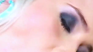 Blonde hot teen gets fucked in the ass by a big cock