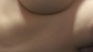 Thong Bloomers and Short Gym Clothes Shirt, Cute Girl Working Out While Adjusting Stick Out Natural Tits and Wedgie Bloomers
