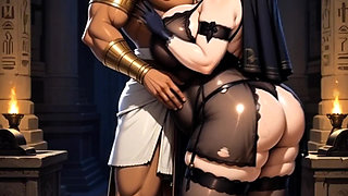 Egyptian Pharaoh Awakens to Fuck Horny Nun in Ancient Temple - Hentai