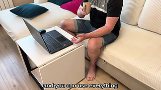 Cheeky Friend's Mom Fucked Me to Take My Virginity - Russian Amateur with Talk and English Subtitles