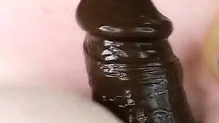 Big Black Dildo Tittyfuck & Suck