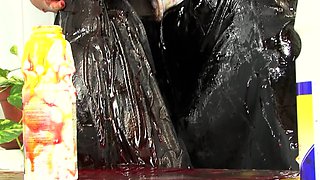 Gaping lesbian babe asses toyed